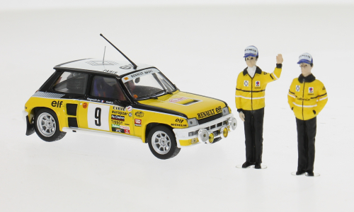 Renault 5 Turbo No.9 Rally Monte Carlo 1981 Ragnotti/Andre with figures - 1:43